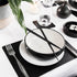 Jet Black Recycled Leather Placemats and Coasters