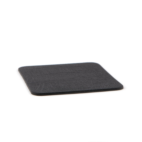 Large Jet Black Recycled Leather Placemats
