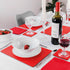 London Red Recycled Leather Placemats and Coasters