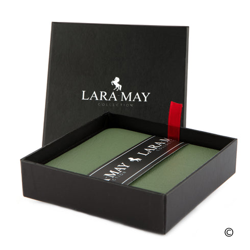 Olive Green Recycled Leather Coaster Sets