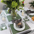 Olive Green Recycled Leather Placemats and Coasters