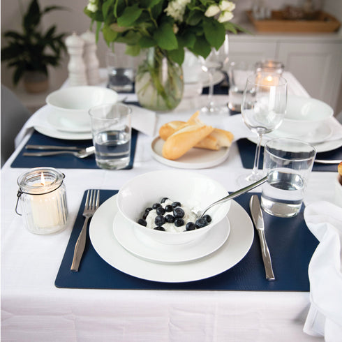 Large Royal Blue Recycled Leather Placemats