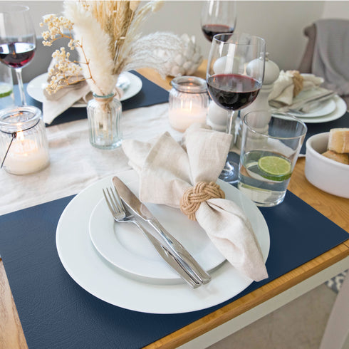 Large Royal Blue Recycled Leather Placemats