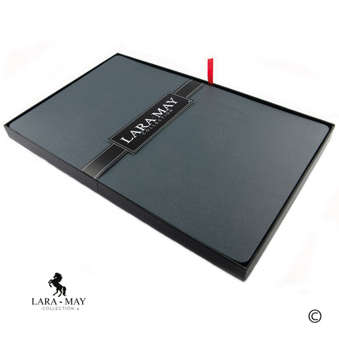Large Slate Grey Recycled Leather Placemats