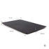 Jet Black Recycled Leather Placemats and Coasters
