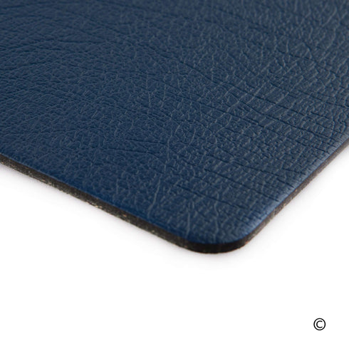Royal Blue Recycled Leather Coaster Sets